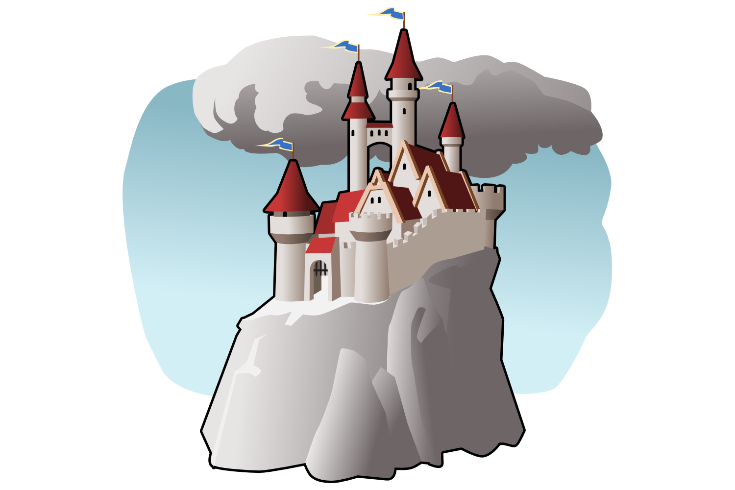 Замок иллюстрация